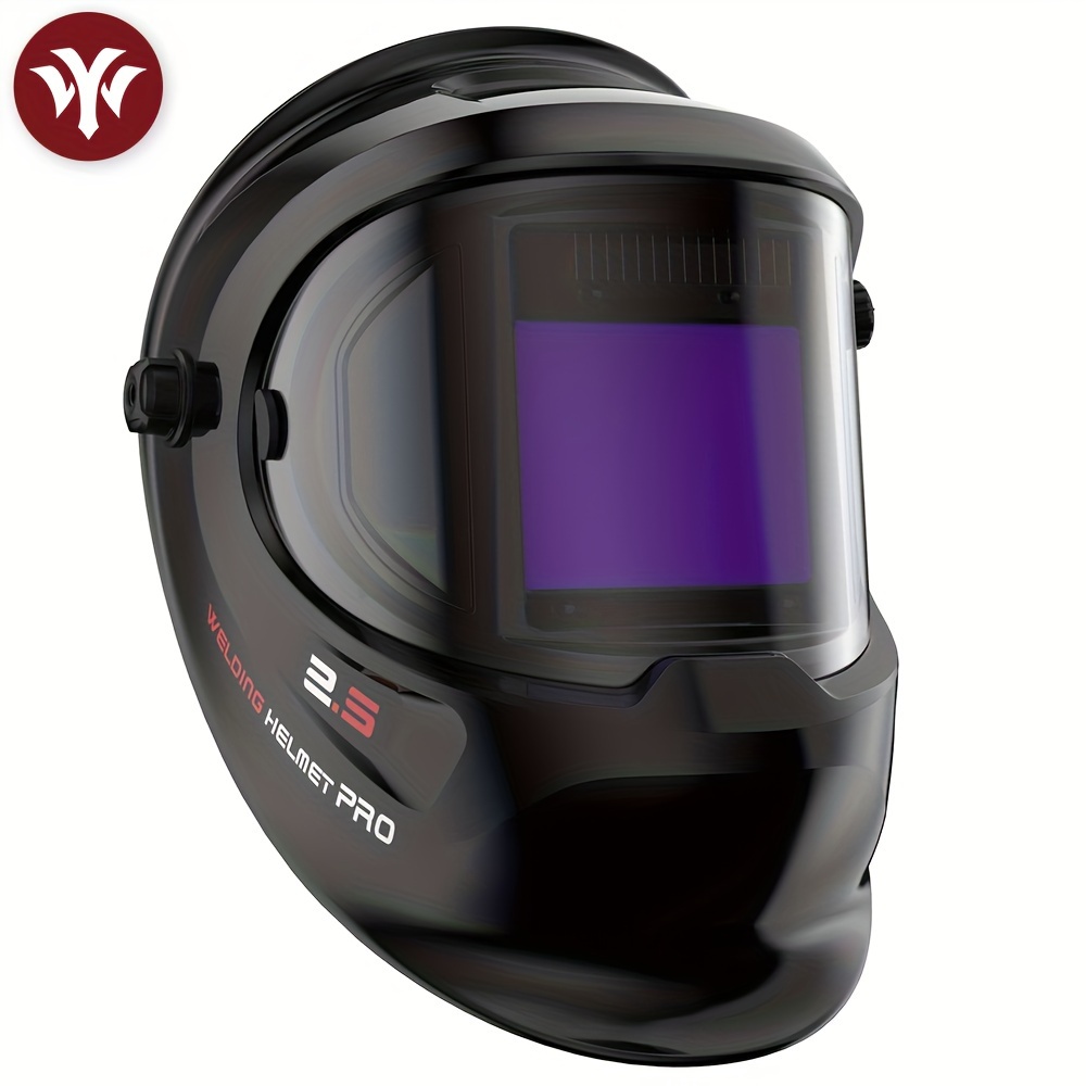 

Yeswelder Large Viewing Solar Powered Auto Darkening Welding Helmet With Side View, 4 Arc Sensor Wide Shade 4/5-9/9-13 Welder Mask