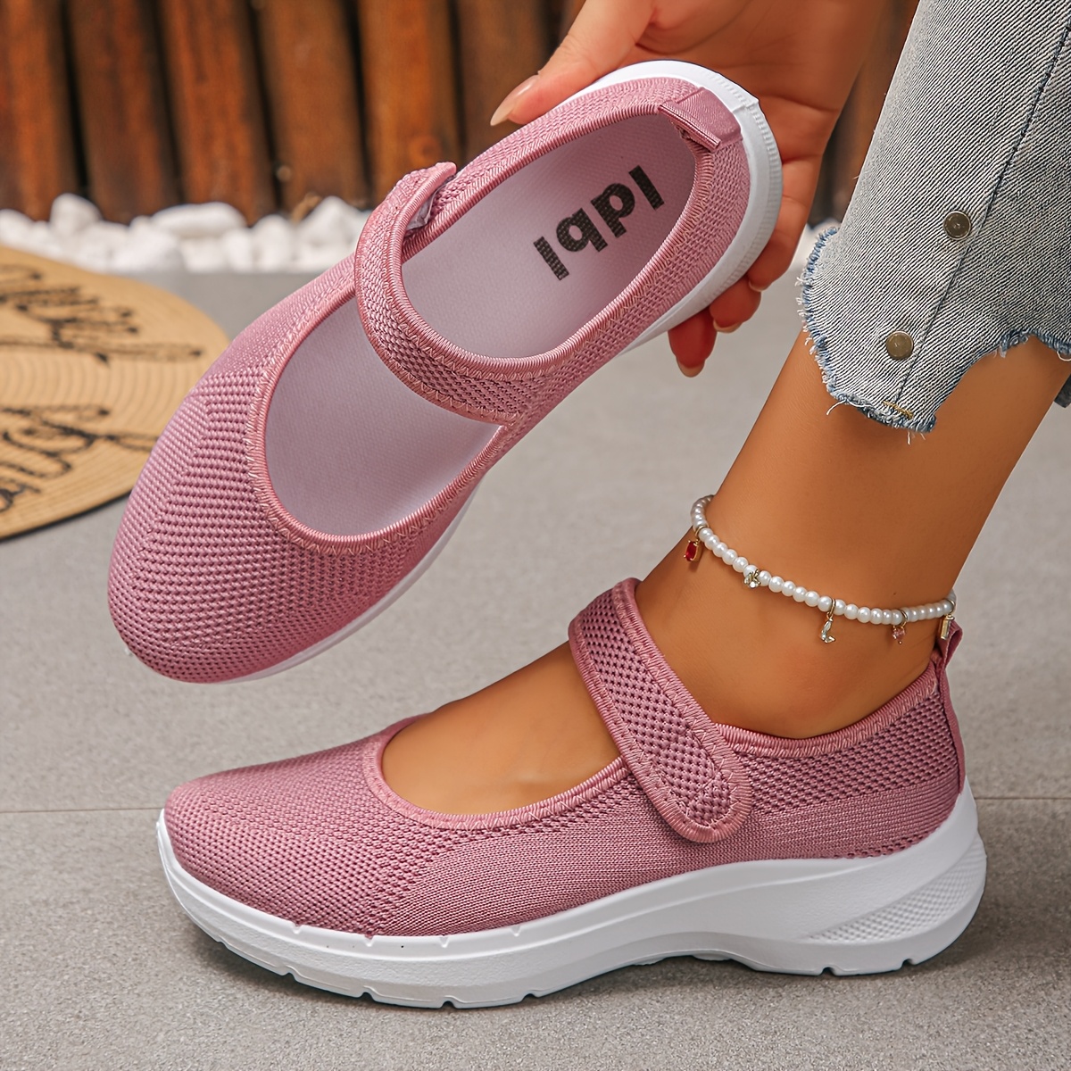 TEMU Comfy Soft Sole Shoes For Women - Versatile For Home, Work, Leisure And Casual Gatherings With Breathable Details, Women Shoes, Sneakers