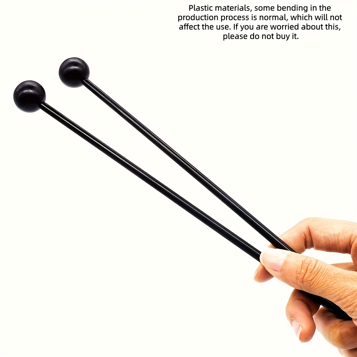 2pcs Drumstick Plastic Handheld Drumstick Musical Instrument