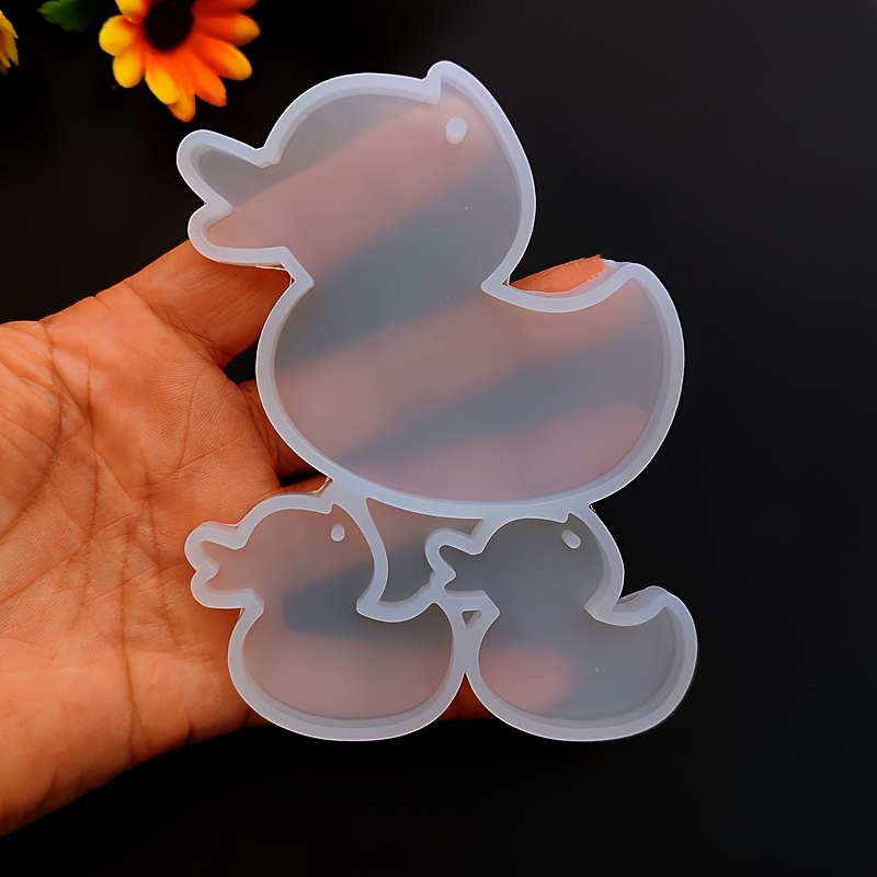 

3 In 1 Silicone Resin Casting Molds – Cute Duck Shape Keychain And Backpack Decor Pendant Molds – Animal Series Diy Craft Mold Set For Resin Jewelry Making