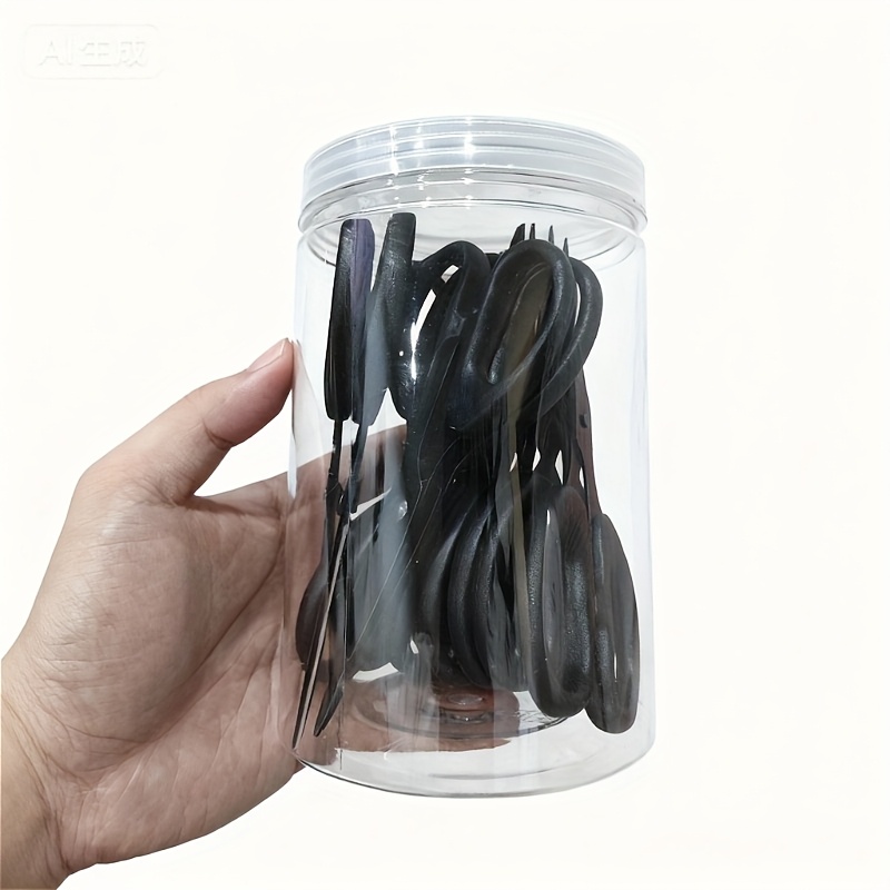 10-pack 5.5" Stainless Steel Office Scissors W/ Black , Canned Set () - Multipurpose For Home, Craft, Sewing & Package Opening