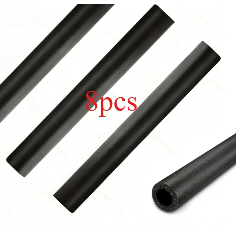 TEMU Lot de 8 tubes isolants auto-adhésifs en mousse PE pour tuyaux d'eau chaude et froide, isolation thermique autocollante pour économie d',