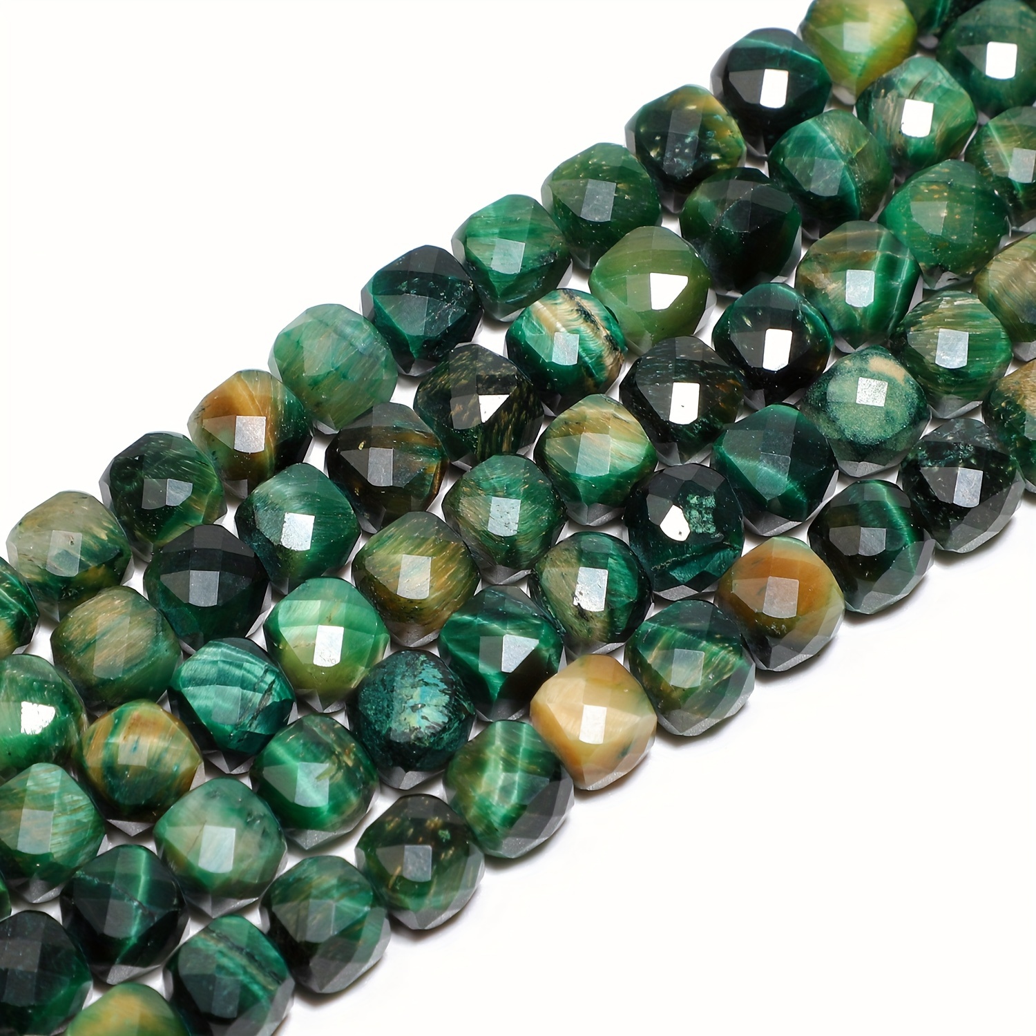 

10/46pcs 8mm Natural Stone Faceted Beads Fashion Loose Spacing Beads Suitable For Diy Unique Bracelets, Necklaces, Jewelry Making Supplies High-quality Jewelry Accessories, Men's And Women's Gifts