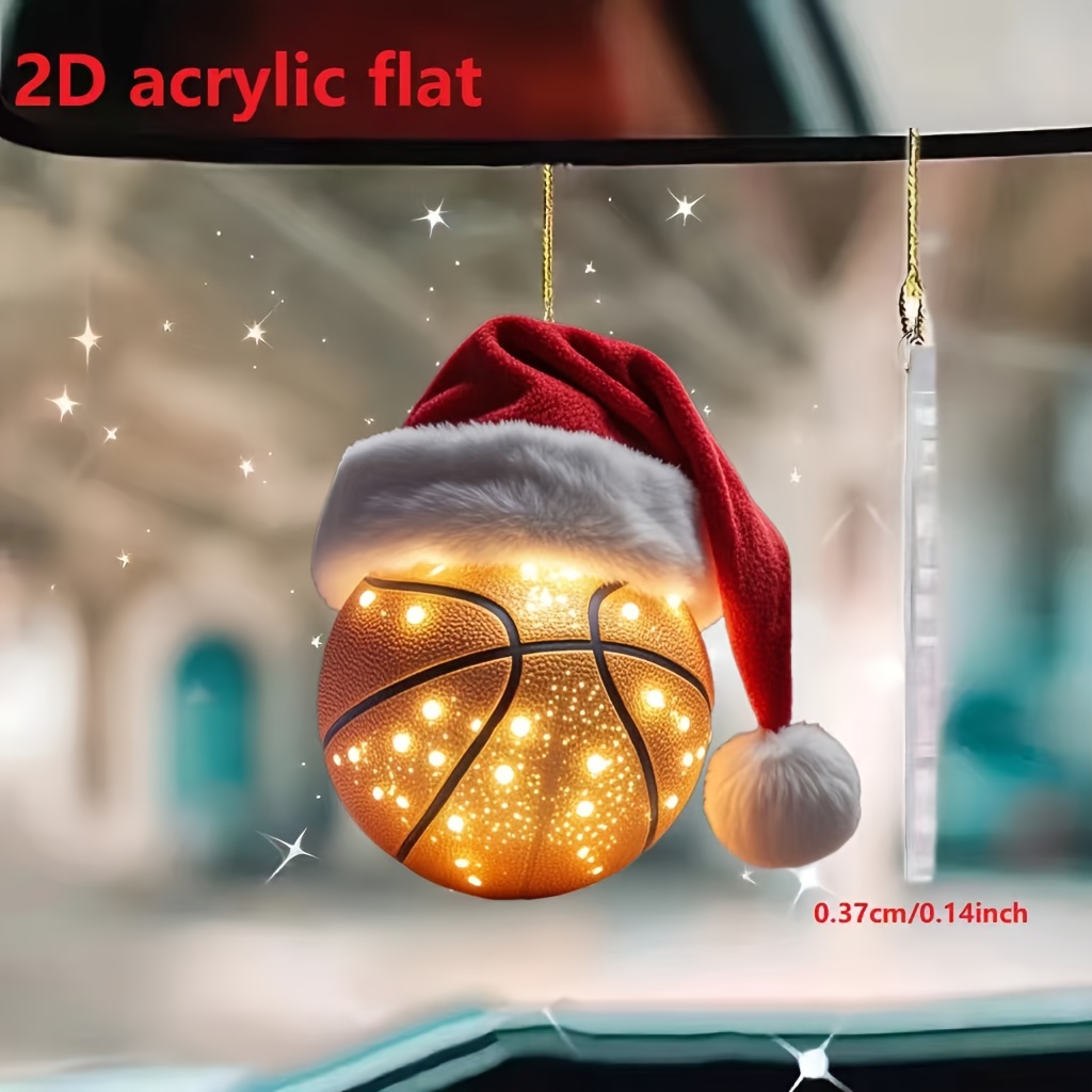 

1pc Christmas - For Car , Decoration, Keychain -