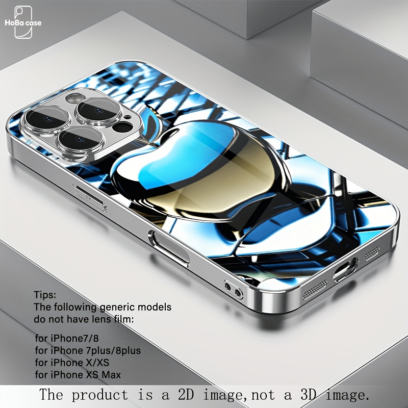 TEMU Phone Case: 2d Flat Pattern Phone Case, Suitable For Iphone 17/17air/16/15/14/13/12/11/7/8/plus/pro/promax/mini/xmax Xr X/xs All Inclusive Phone