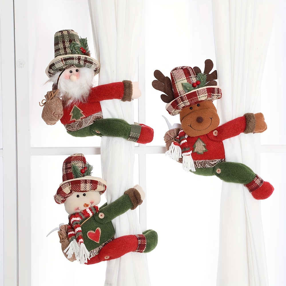 

Christmas Curtain Tieback - & , No-power For Decor