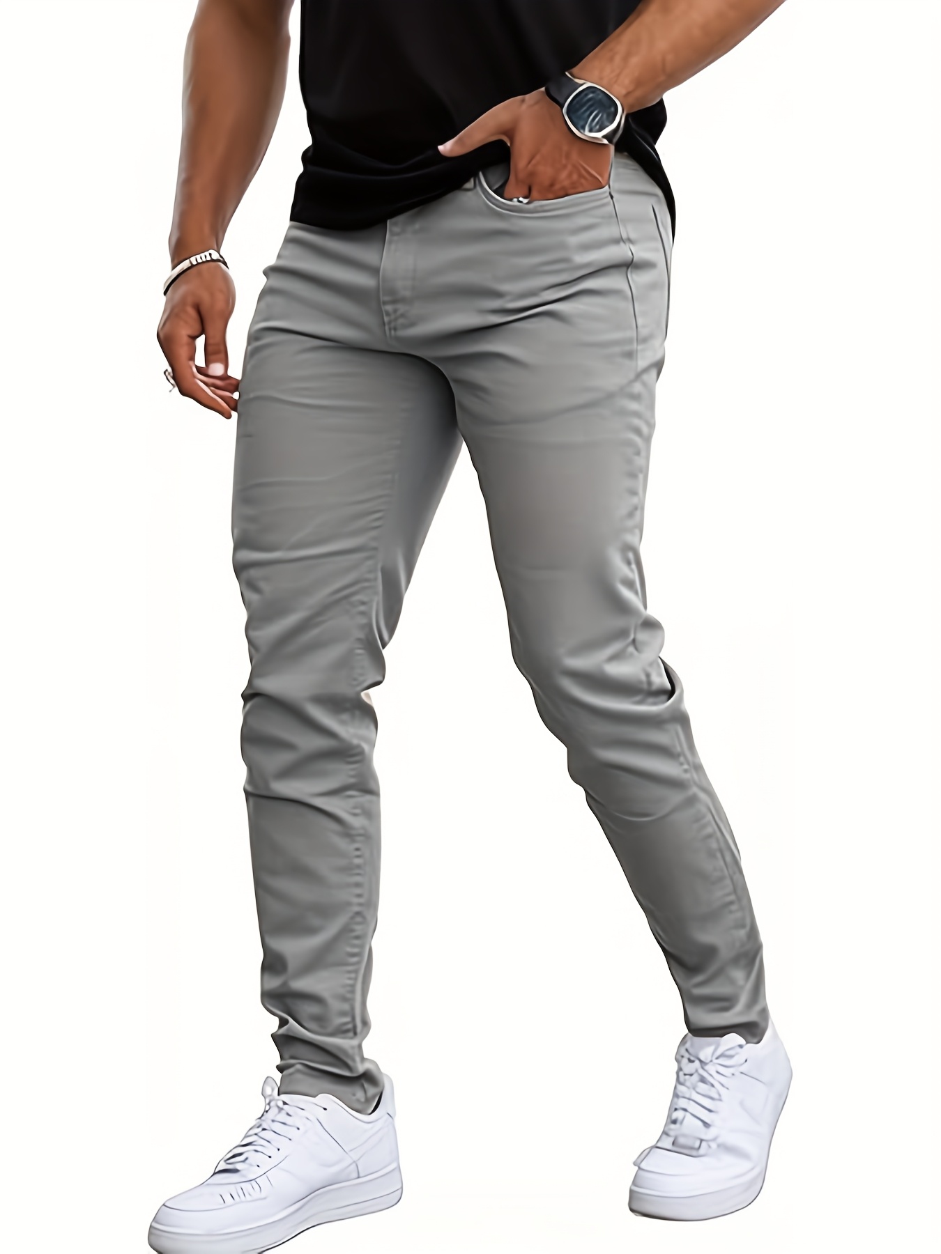 Men's Casual Slim-Fit Stretch Pants