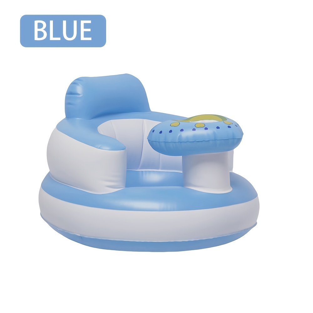 Image of Portable Inflatable Chair For Babies Featuring A Built-in Air Pump