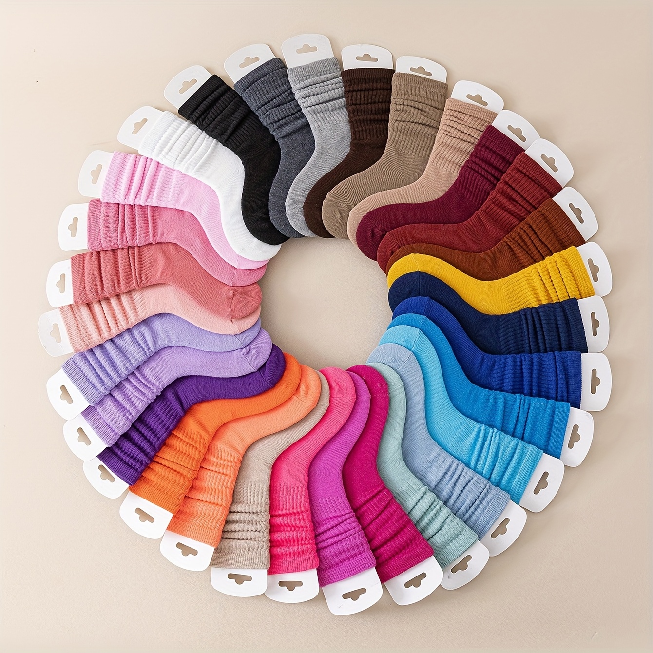 TEMU 10 Pairs Of Kids' Casual Solid Color Socks For Girls - Cute Style Candy-colored Socks, Children's Socks In , Cute Socks, Comfortable Sock Design