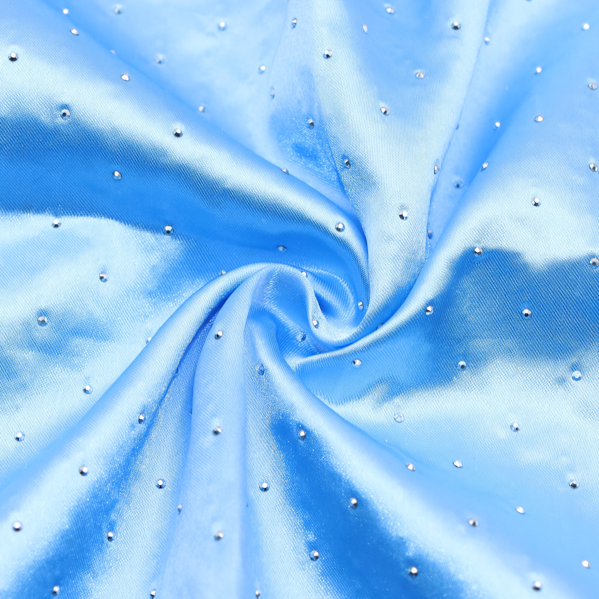 1pc 57x19.68inch (145x50cm) Hotfix Rhinestone Luxurious Satin Fabric - 100% Polyester Soft, Shiny, Versatile Fabric Home Decor - Ideal For Projects And Special Occasions