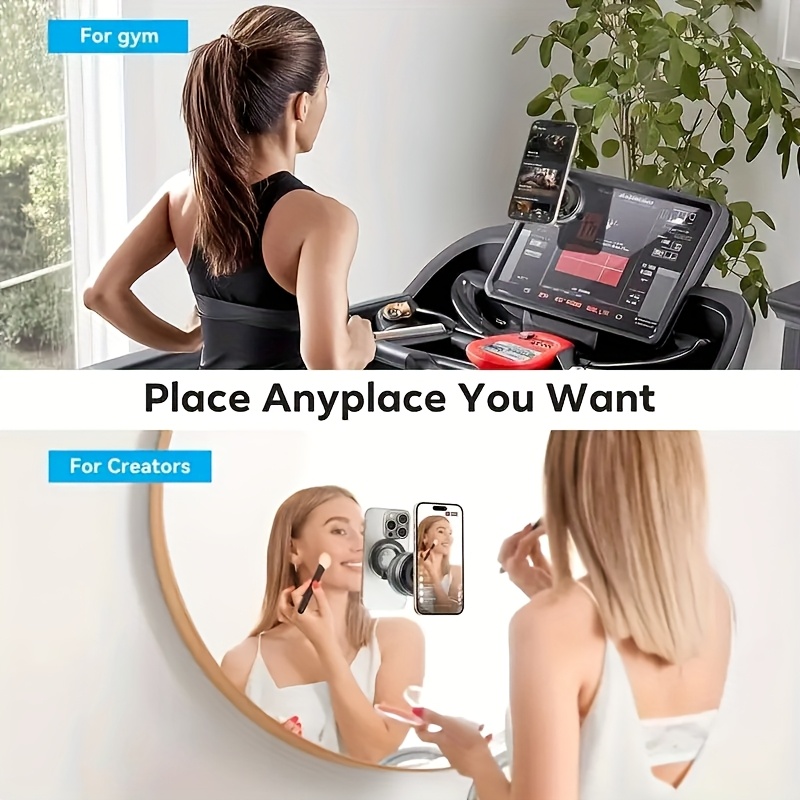 multifunctional vacuum suction phone holder foldable telescopic arm dual sided magnetic attachment adjustable angle and position portable design suitable for car office home use compatible with iphone and   dashboard mounting durable construction   Product details 3