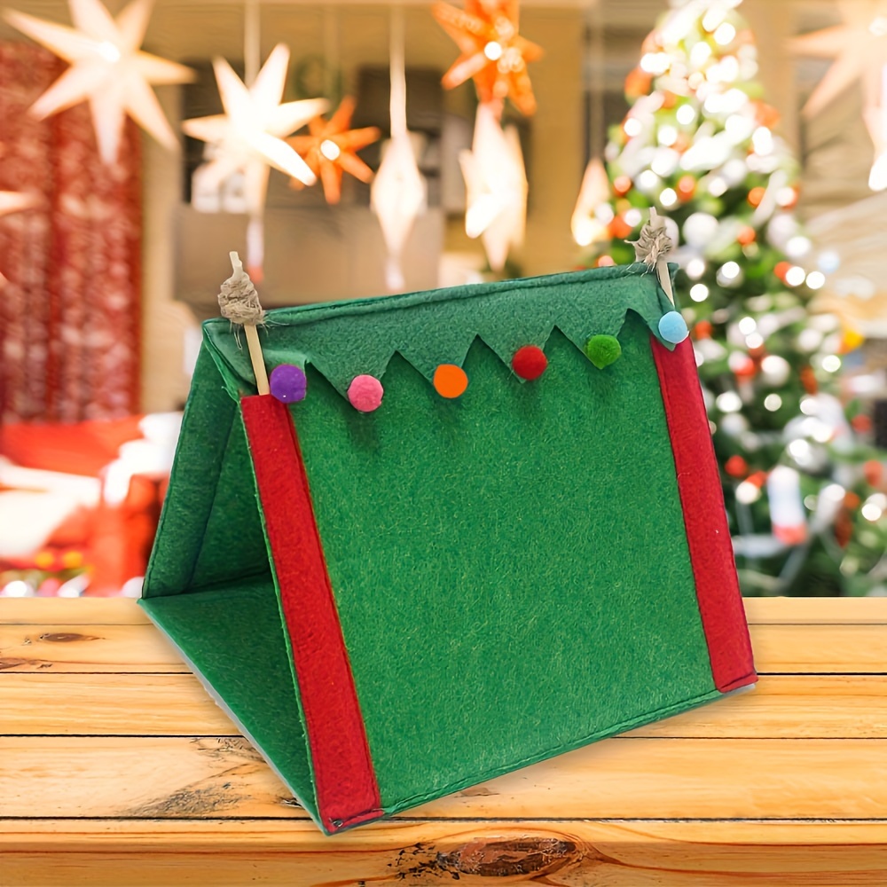 

1pc Mini Christmas Elf Tent - Holiday Decor & Party Supplies, No Power Needed, Best For Christmas