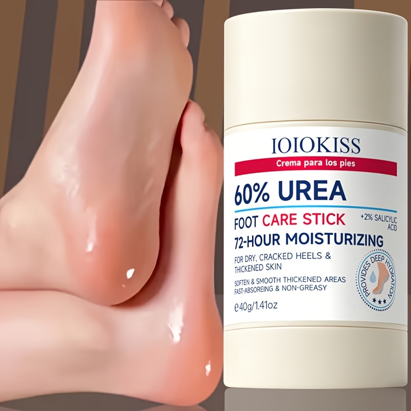 Image of 60% Urea + 2% Salicylic Acid Foot Care Stick, Long-lasting Moisturization, Quick-absorbing And Non-greasy, And Tenders Feet, 40g Portable Tube, With Swipe