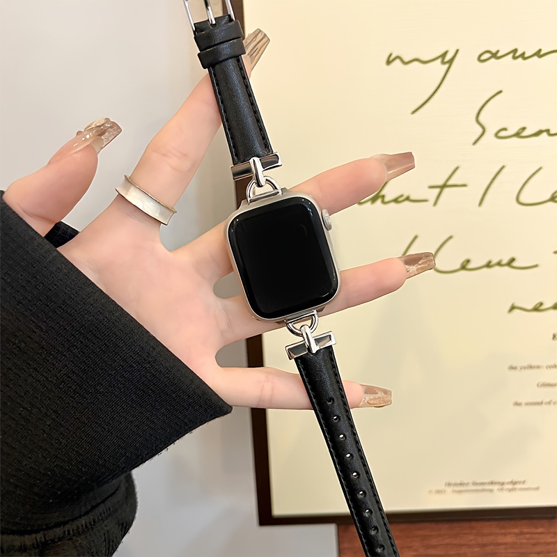 TEMU D-shaped Light Luxury Strap, Suitable For Watch Series 12 11 10 6 5 4 3 2 1se Ultra, 38/40/41/42/44/45/46/49 Millimeters, Fashionable High-end