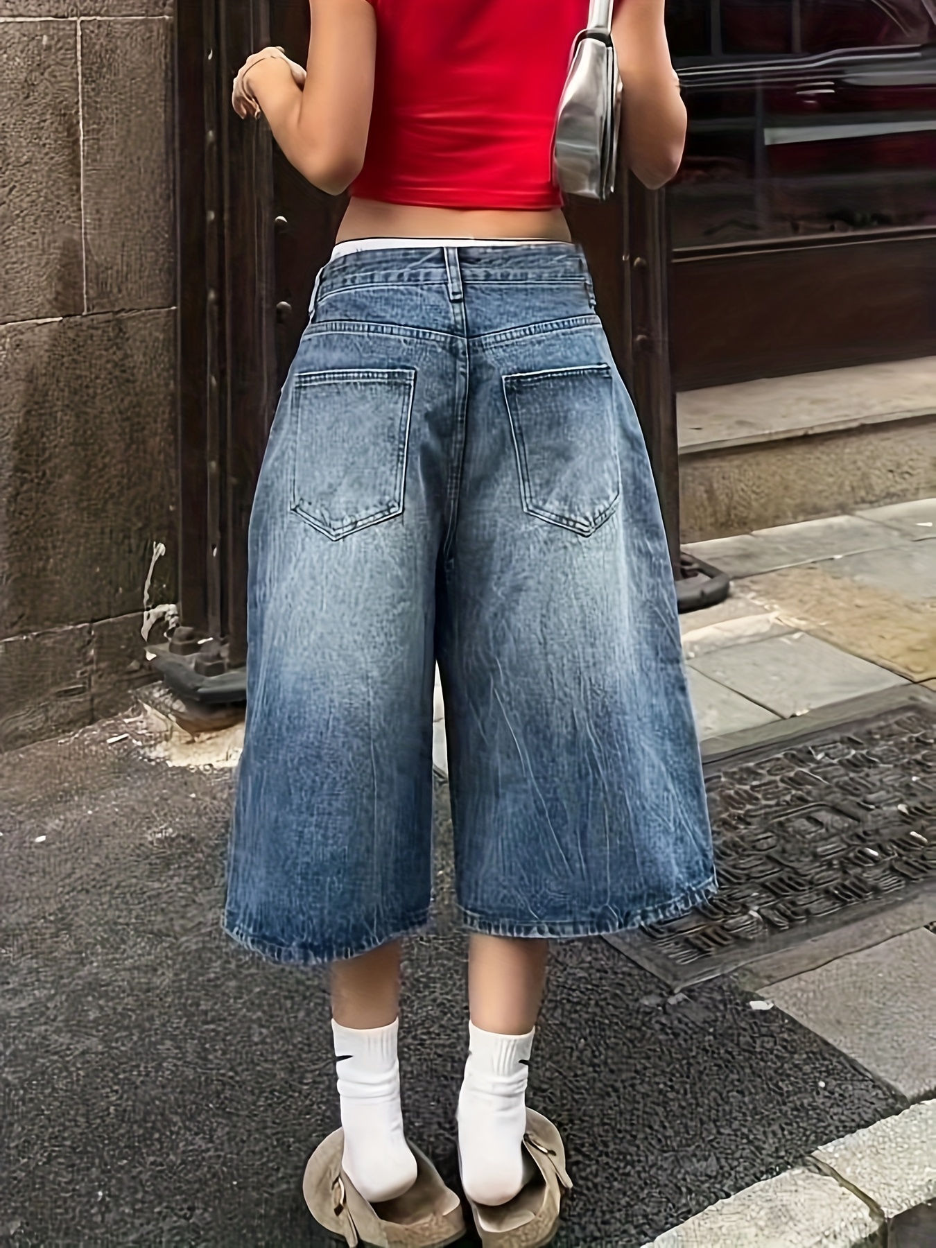 2025 summer womens retro streetwear high waisted vintage Temu