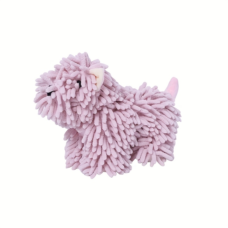 TEMU 1pc Of Puppy Shaped Hand Towel, Kitchen Hand Towel, Bathroom Hand Towel That Hung On The Wall, Cute Little Dog Hand Towel, Soft Towel, Absorbent