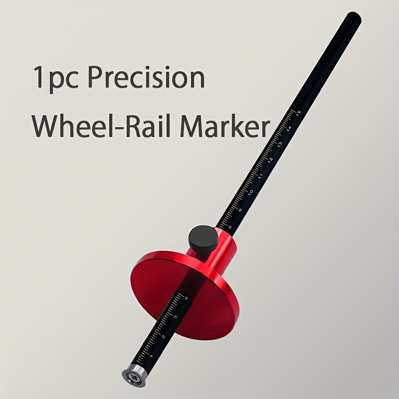 Image of 2025 New Arrival, 1pc Precision Rail Marker - Woodworking Scriber, With Inch And Millimeter Dimensions, For Perfect Parallel Line Drawing - Ideal For Chisel Measurement And Handmade Crafts