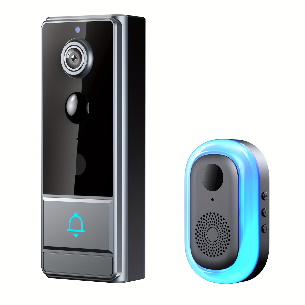 TEMU New Wireless Doorbell Camera, Smart Video Doorbell, Pir Humanoid Detection, Real-time Notification, Video Battery Doorbell, Intercom And Voice
