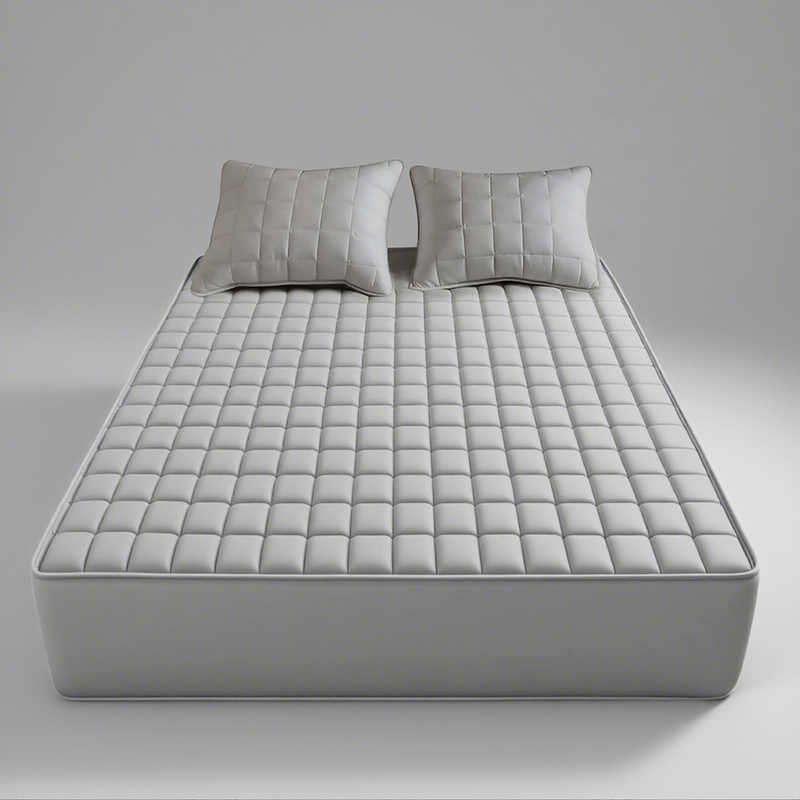 TEMU 1pc Quilted Mattress Protector With Deep Pocket,suitable For ,bedrooms, Guest Rooms, Hotels, Apartments, 's Day And Back-to-, Soft And Simple
