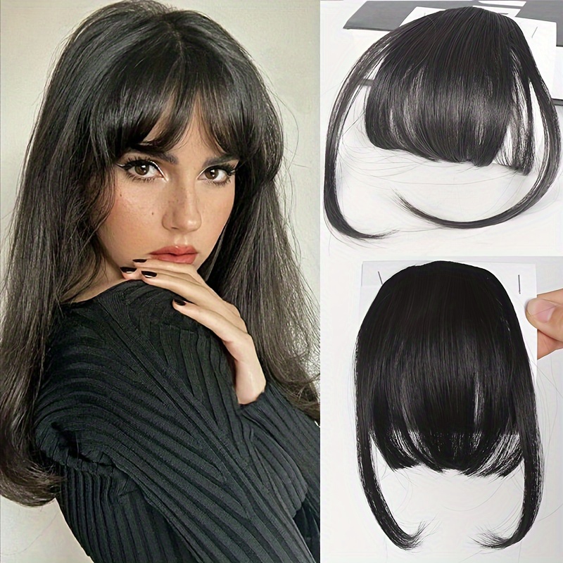 

Chic Clip-in Synthetic Bangs For Women - Hairpiece, Heat Resistant, Cosplay & Casual Attire