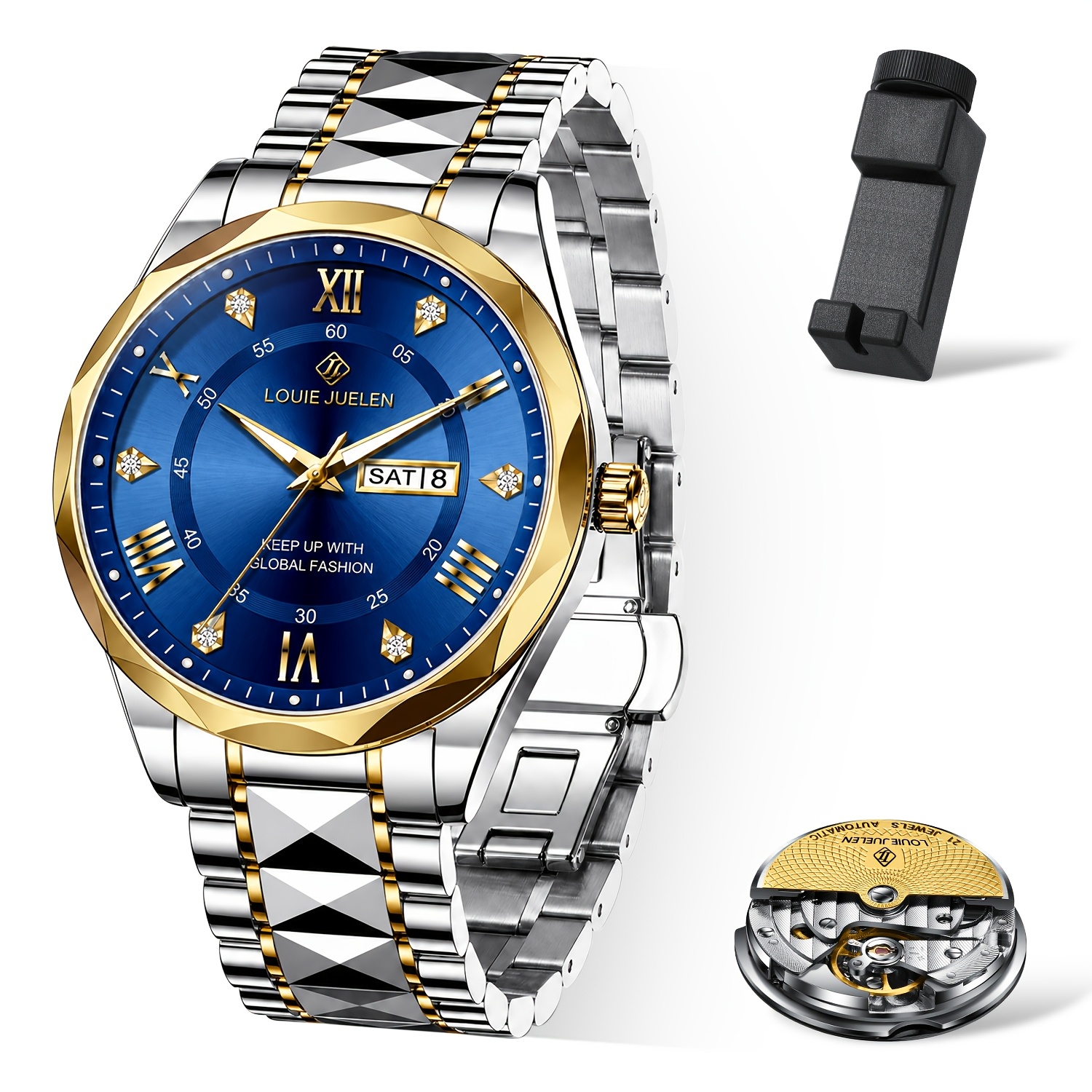 Image of High-end 's Watch, Men's Wristwatch, Daily Wear, Men's Gift, Vintage Design, Elegant , Automatic Movement, Mechanical Watch, Watch, , Fashionable Men And Women, Without Battery