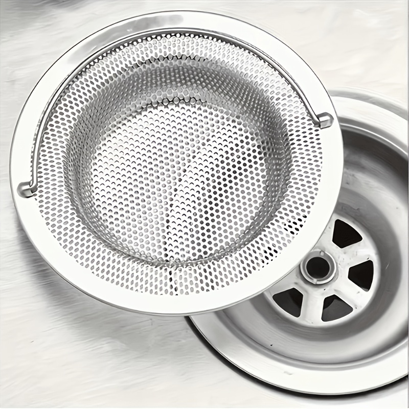 stainless steel kitchen sink strainer drain filter basket with handle
