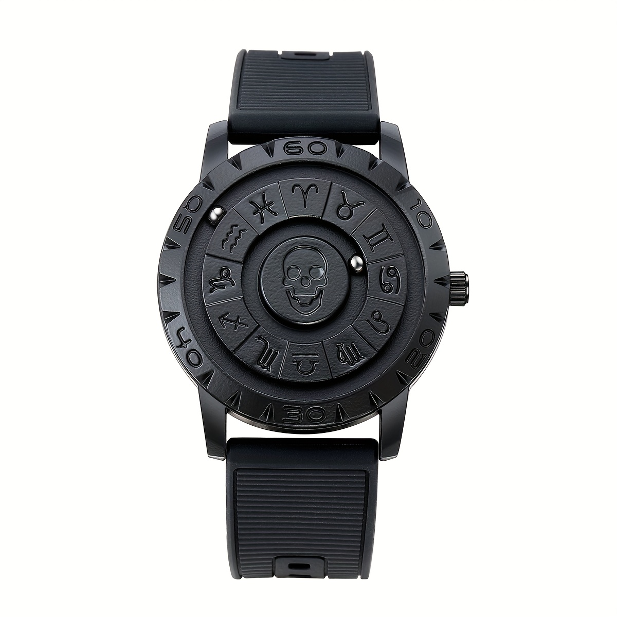 Reloj de Cuarzo para Hombres con Números Árabes Únicos, Esfera Flotante Magnética - Imagen 5