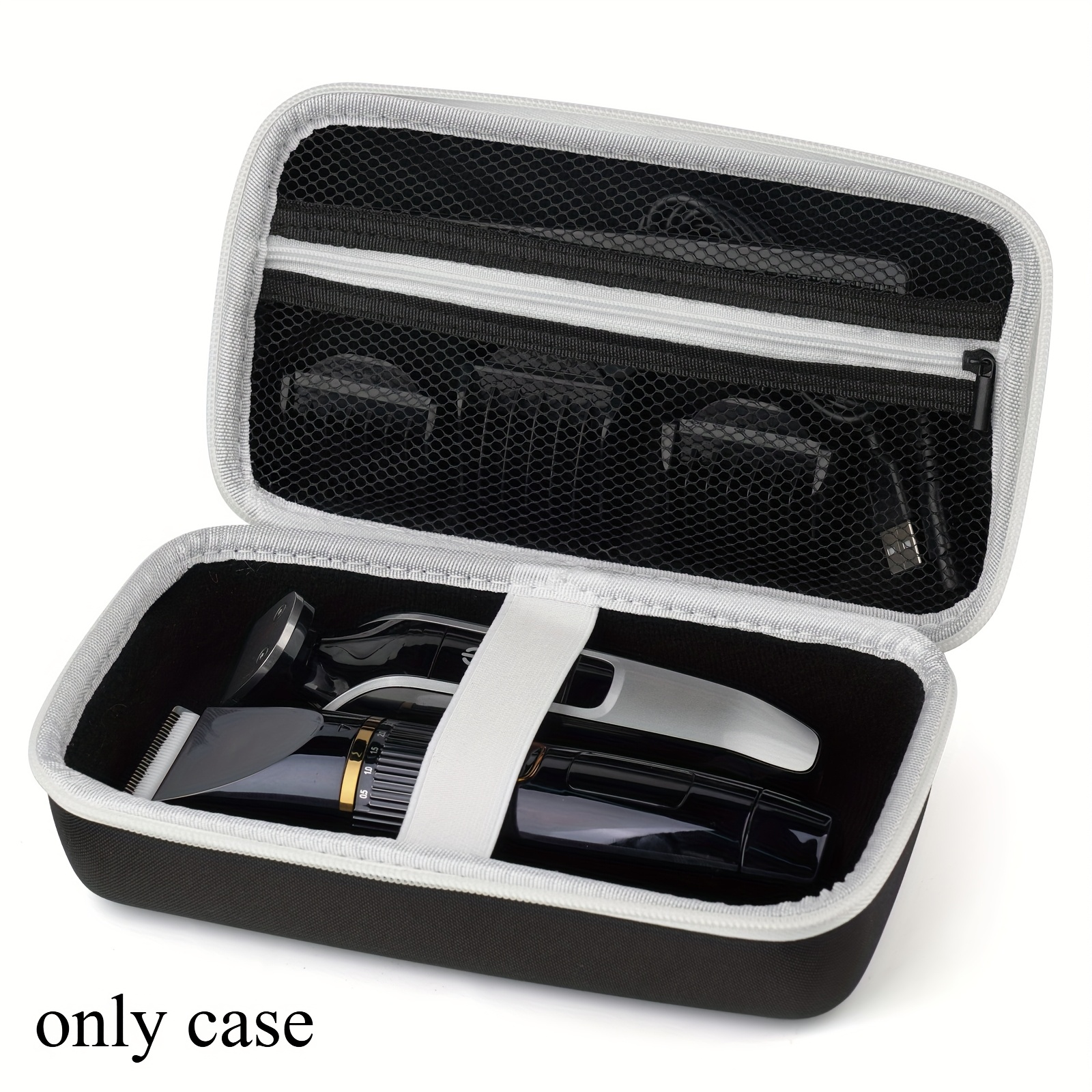 TEMU Travel And Organization Case For Hair Clippers And Trimmers, Suitable For T Finisher Liner, Comb Cutting Guides, Clipper Blade Oil, And Cleaning