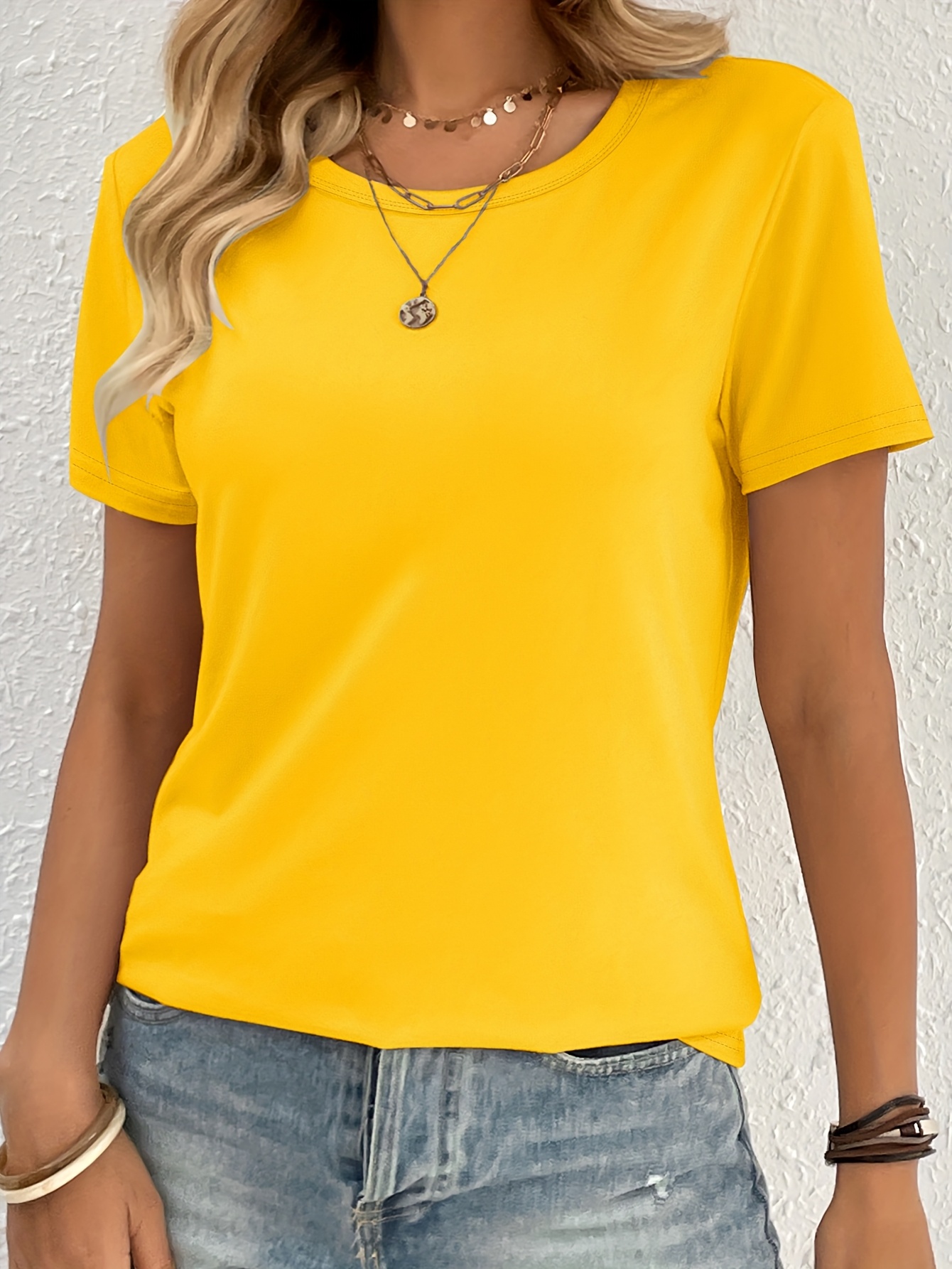 【ULLALA】Tina Short Sleeve Women's Fair Yellow Sally Scalloped Shorts – Benaar LA
