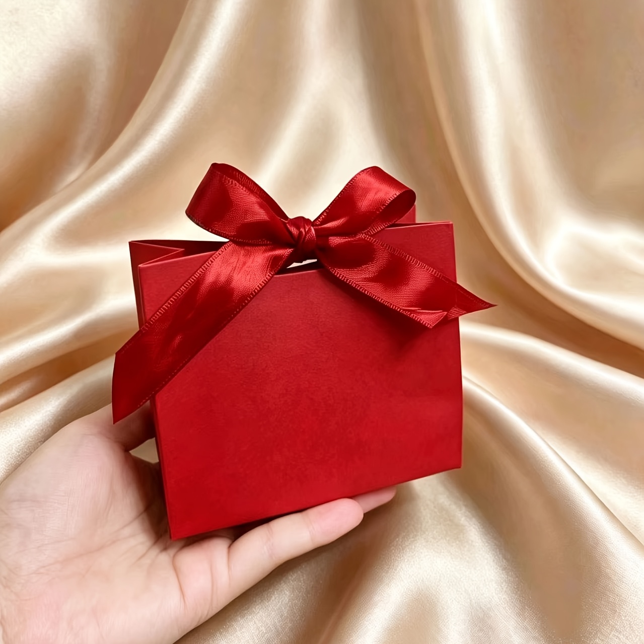 TEMU 24pcs Mini Red And Boxes With Ribbons - Wedding Party, Thank You Gifts, And Christmas Occasions