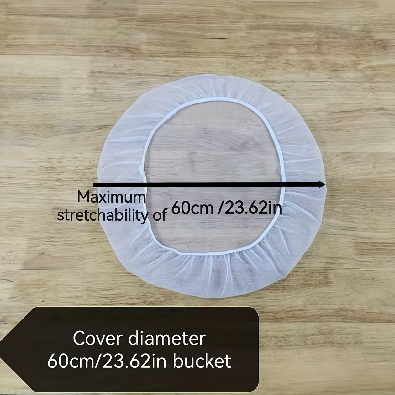 durable polyester mesh cover for outdoor rain  s white mosquito leaf proof   net garden water collection protection fits standard buckets rain   mesh cover mosquito prevention functional design  