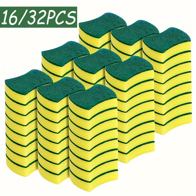 

16/32pcs Scouring - Cleaning Sponges For , & Bathrooms