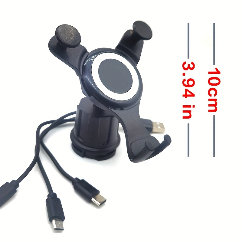 Image of Mobile Phone Holder Compatible With Smart Model 453 Forfour | Universal Holder For Smartphones, Gps, And Tablets | 360 Degree Adjustable For Visibility | Car Phone Holder