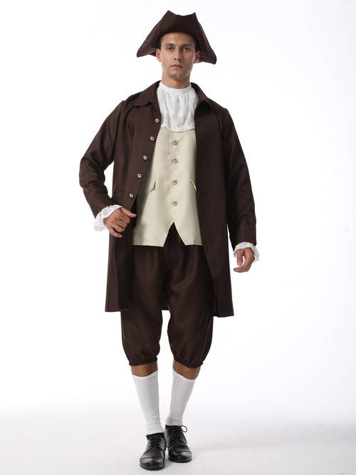medieval mens cosplay clothing costume adult museum project suitable for parties andstage performances including hat