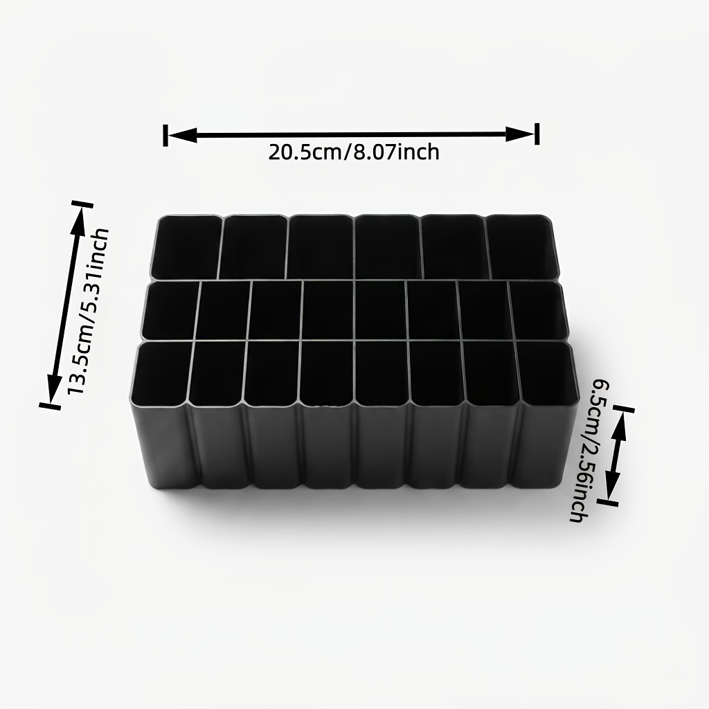 TEMU 22-Fächer Robuste USB-Kabel Aufbewahrungsbox/Ablage, Desktop Kabel Organizer, Kunststoffmaterial, Essentieller Elektronik Zubehör Organizer,