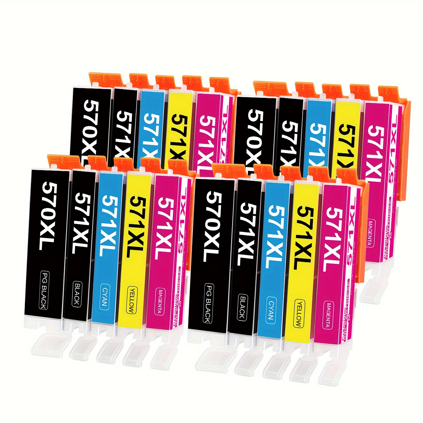 E-shop 20 XL Druckpatronen Kompatibel mit Canon PGI-570 CLI-571 für MG5750 MG5751 MG5752 MG5753 MG6800 MG6850 MG6851 MG6852 MG6853 TS5000 TS5050 TS5051