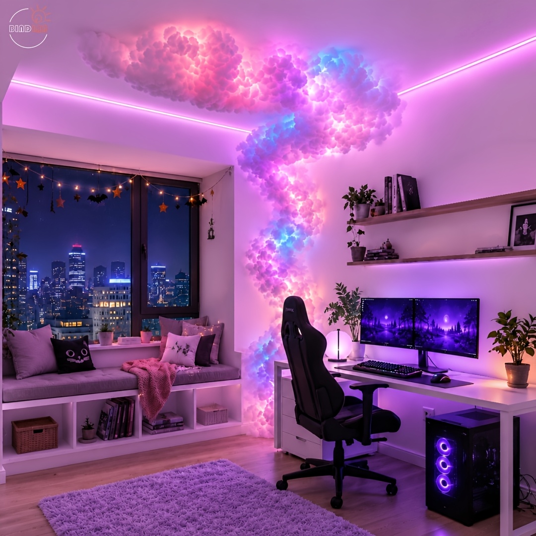 LED Thunder Cloud Smart Light with Music Sync Color Changing
