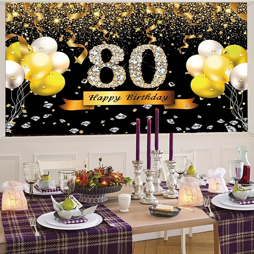 9-Piece 80th Birthday Honeycomb Centerpiece Set - Rose Gold, Vintage 1944 Theme For Women