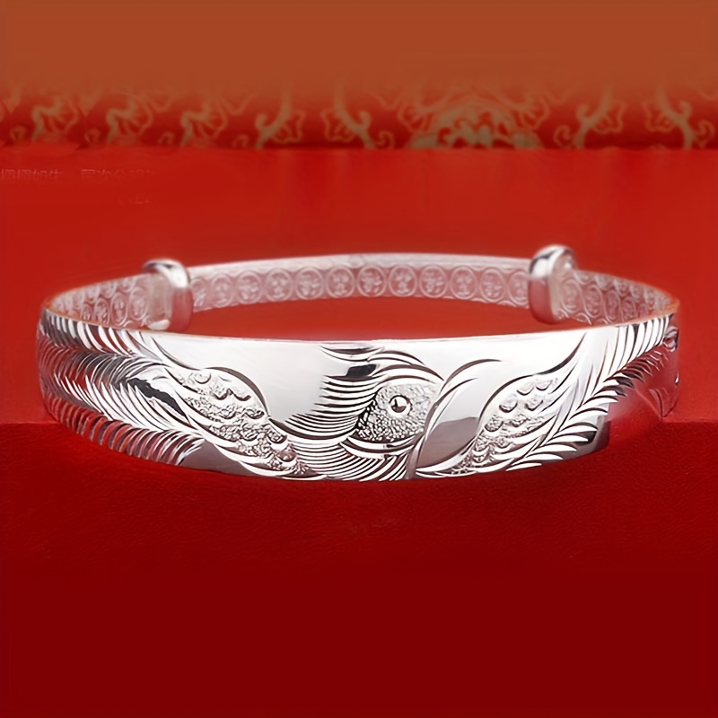 

S999 Silver Bracelet Wind Phoenix To Instrument Silver Bracelet Girl To Send Girlfriend Valentine's Christmas Gift