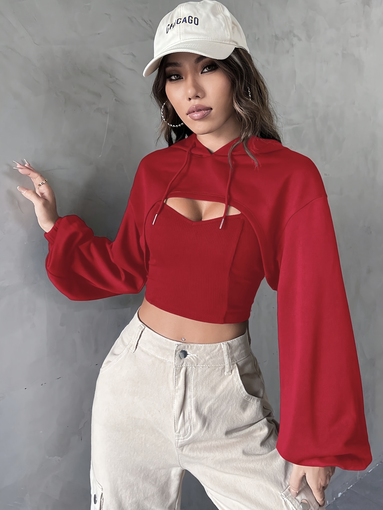 Capucha Moda Sudaderas Ombligueras Crop Top Imagenes De Sudaderas