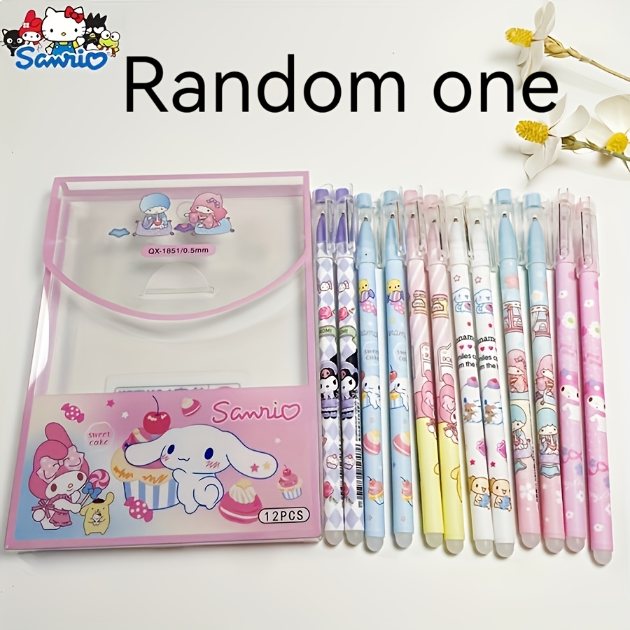 

Sanrio Cute Black Pen Kit-0.5mm Fine Tip, Quick-drying Ink, Smooth Writing, Suitable For School And Office
