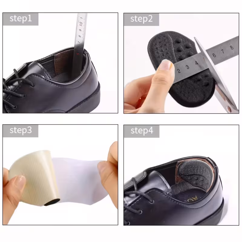 8pcs self heel pads shoe size reducers anti slip and anti abrasion heel inserts Product details 3