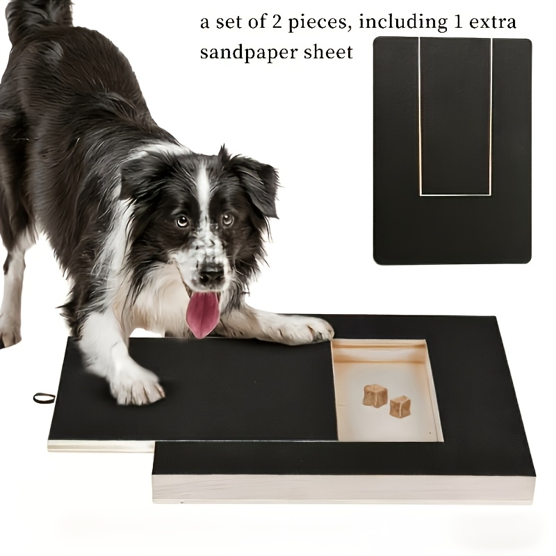 TEMU For Nail Grinding Board; Dog Scratching For Nail Board With Treat Box And Drawer, Large Dog Scratching For Nail Board For Nail Care, Puppy For