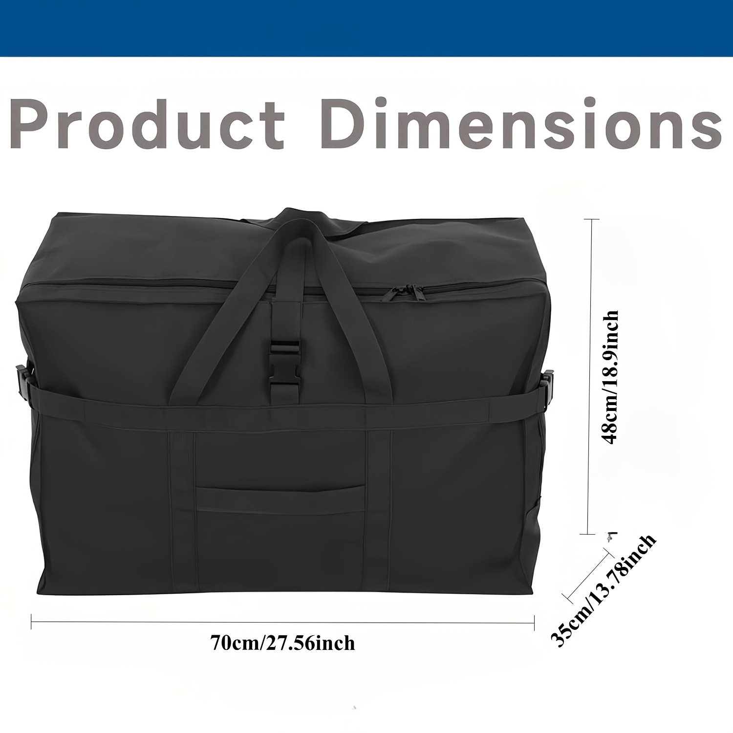 Large Nylon Duffel Bag for Travel and Camping