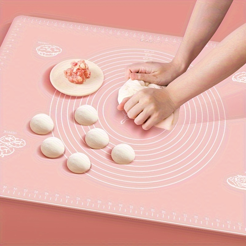 

Extra Silicone Baking Mat With Measuring Scale - , Bpa-free, Kneading Mat For Pizza And Cake Dough Rolling | Kitchen