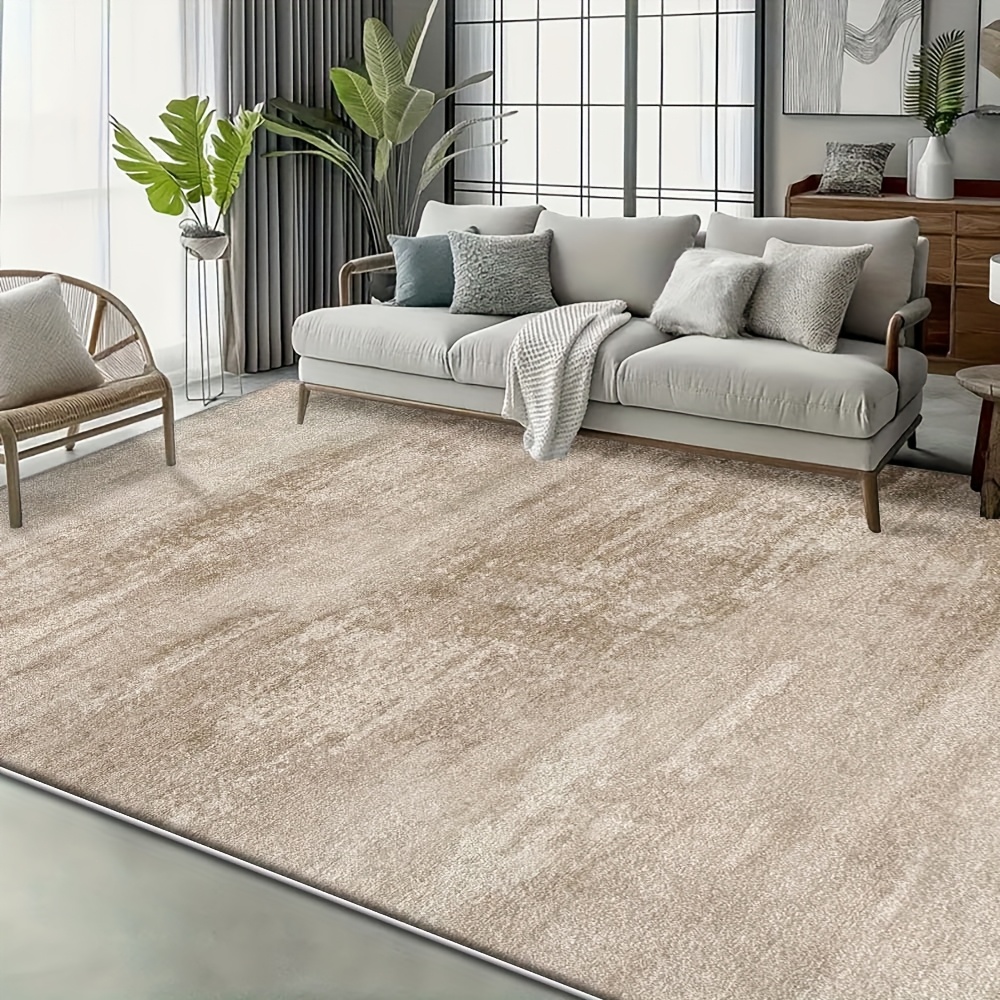 Image of Living Room Carpet, Washable Modern Carpet, Modern Abstract Large Soft Carpet, Indoor Thickened Soft Non-slip Comfortable Carpet From The Feet, Your Modern Light Luxury Gradient Design Low Pile Carpet