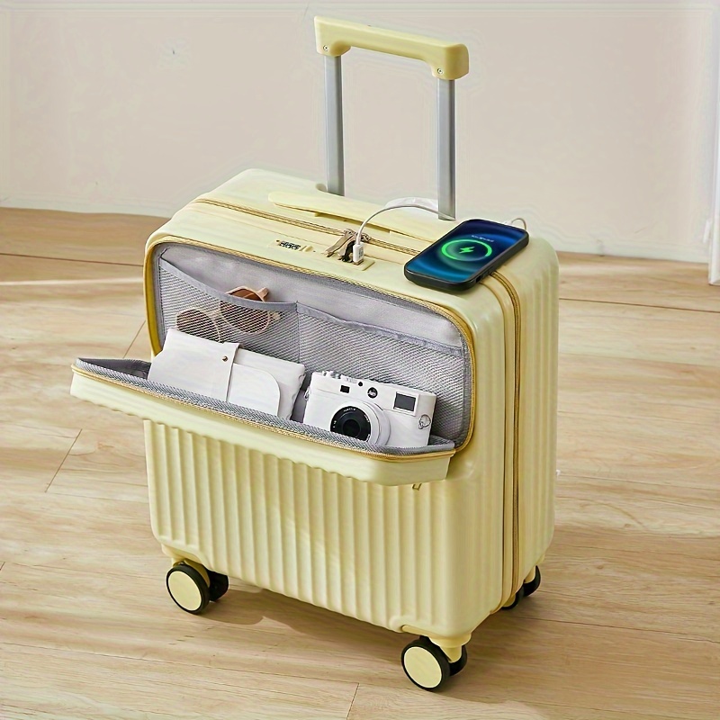 TEMU -on Suitcase With , -on Suitcase With Rod, Suitcase For Boys And Girls