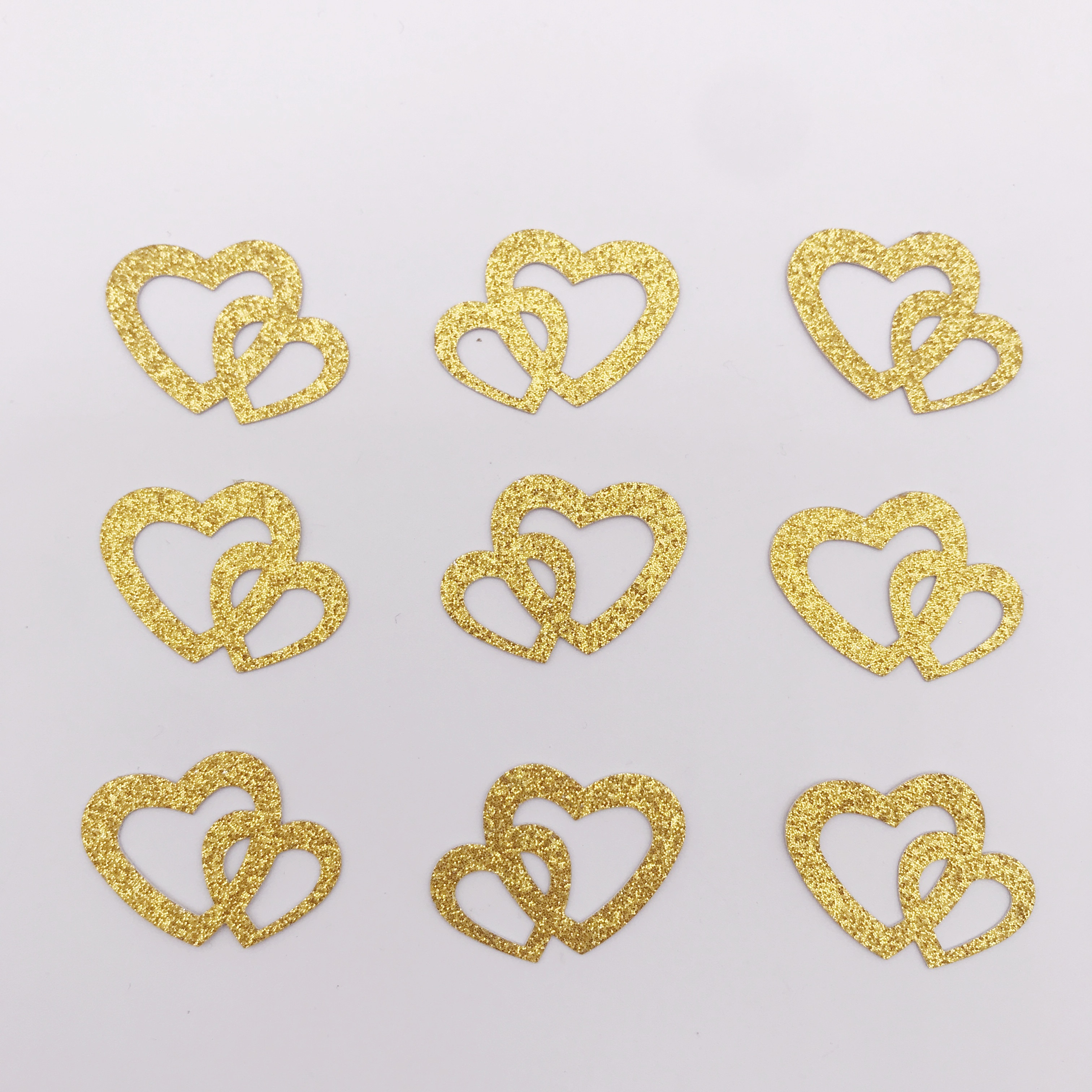 Heart-shaped Confetti For Wedding Decoration, Glitter Paper For Party, Golden Onion Paper For Table Decoration., Halloween Decorations, Christmas Decorations