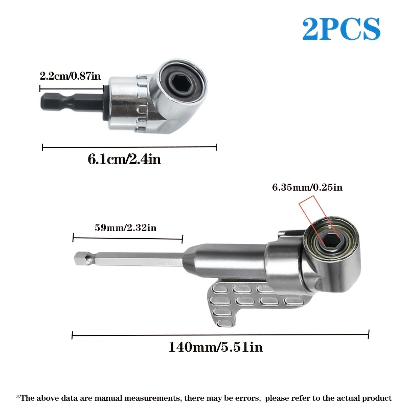 TEMU Angle Screwdriver Attachment - 105-degree Screwdriver Bit With An Extended Connector Rod, Suitable For Tight Spaces