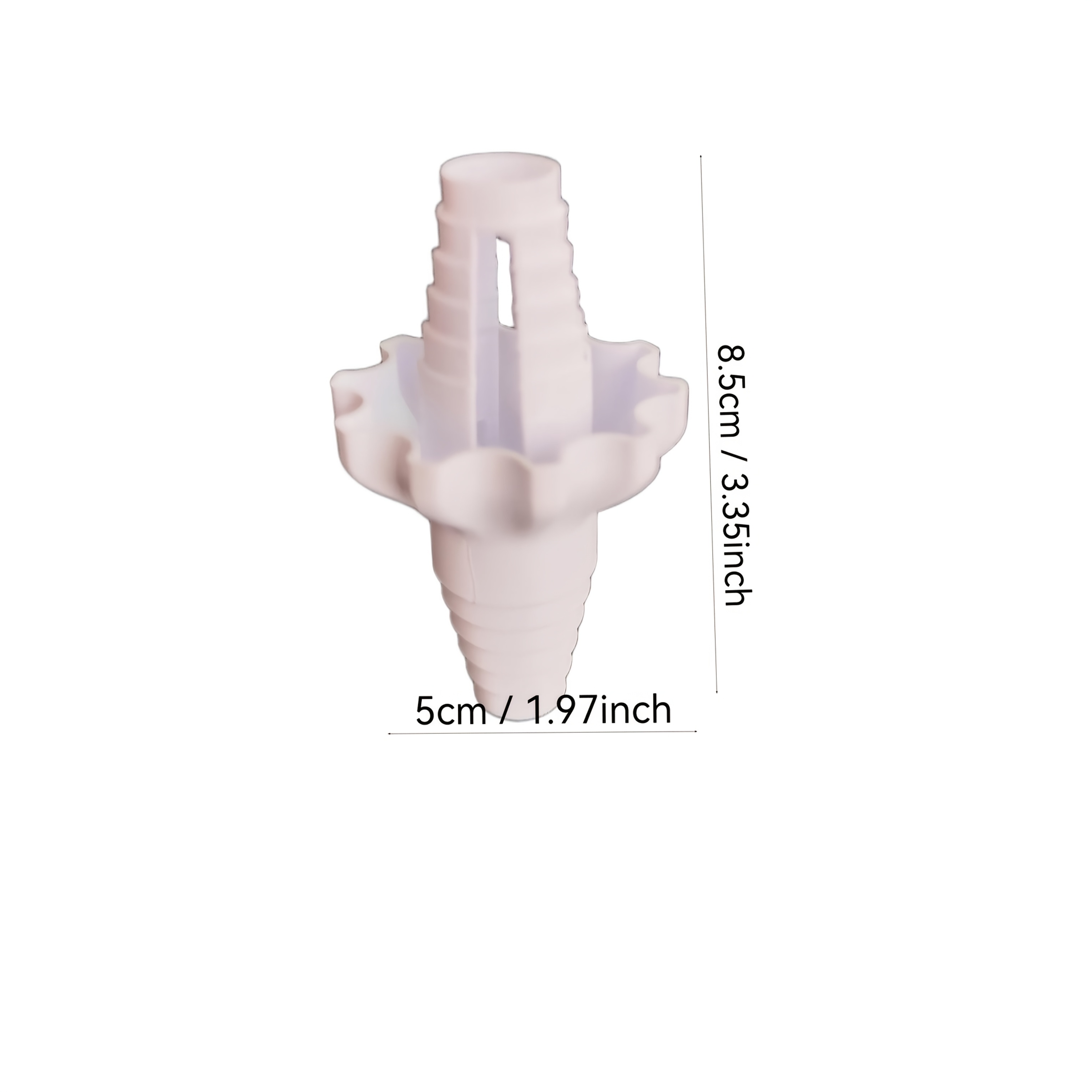 TEMU 1 connecteur de transfert de bouteille portable en plastique, kit d'écoulement à couvercle à , adaptateur d', pour savon/shampoing/lotion